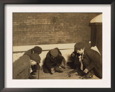 Playing Craps In The Jail Alley, Albany, New York, C.1910 by Lewis Wickes Hine Pricing Limited Edition Print image