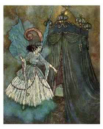 Face To Face With A Beautiful Lady by Edmund Dulac Pricing Limited Edition Print image