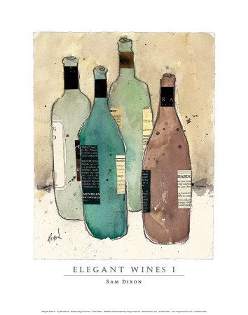 Elegant Wines I by Sam Dixon Pricing Limited Edition Print image