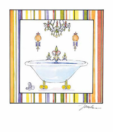 Striped Bath I by Elizabeth Jardine Pricing Limited Edition Print image