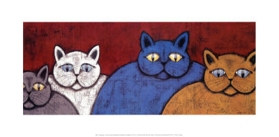 Lounge Cats I by Kevin Snyder Pricing Limited Edition Print image