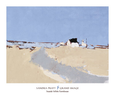Seaside White Farmhouse by Sandra Pratt Pricing Limited Edition Print image