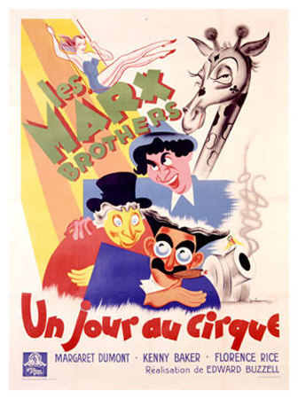 Marx Brothers, Jour Au Cirque by Poissonnie Pricing Limited Edition Print image