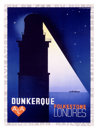 Dunkerque-Folkestone-Londres by Adolphe Mouron Cassandre Pricing Limited Edition Print image