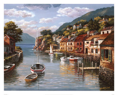 Village On The Water by Sung Kim Pricing Limited Edition Print image
