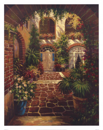 Courtyard Vista by Twindini Pricing Limited Edition Print image