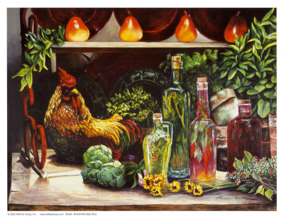 Rooster & Oils by Consuelo Gamboa Pricing Limited Edition Print image