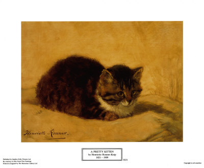 Pretty Kitten by Henriette Ronner-Knip Pricing Limited Edition Print image