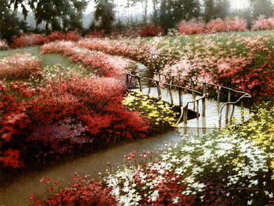 Monet's Flower Garden by Zhen-Huan Lu Pricing Limited Edition Print image