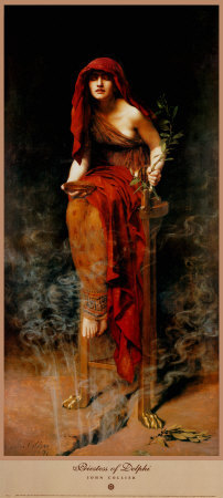 Priestess Of Delphi by John Collier Pricing Limited Edition Print image