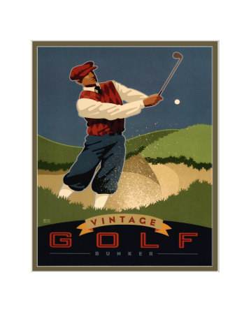 Vintage Golf, Bunker by Si Huynh Pricing Limited Edition Print image