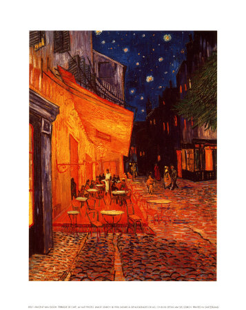 The Cafe Terrace On The Place Du Forum, Arles, At Night, C.1888 by Vincent Van Gogh Pricing Limited Edition Print image