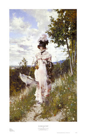 Afternoon Stroll by Giovanni Boldini Pricing Limited Edition Print image
