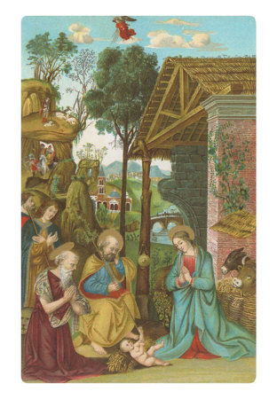Nativity Scene, Rome by Bernardino Di Betto Pinturicchio Pricing Limited Edition Print image