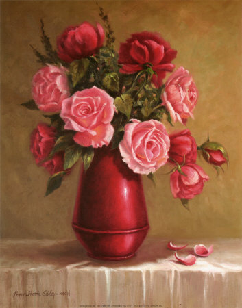 Red Vase I by Peggy Thatch Sibley Pricing Limited Edition Print image