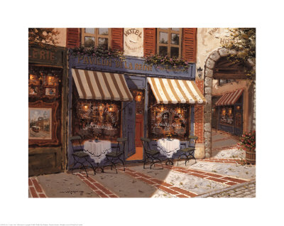 Corner Caffe by Mostafa Keyhani Pricing Limited Edition Print image