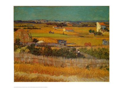 Harvest At Arles, C.1888 by Vincent Van Gogh Pricing Limited Edition Print image
