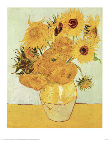 Vase With Twelve Sunflowers, C.1889 by Vincent Van Gogh Pricing Limited Edition Print image