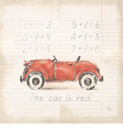 Red Car by Lauren Hamilton Pricing Limited Edition Print image