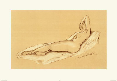Reclining Female Nude by Alfred Gockel Pricing Limited Edition Print image