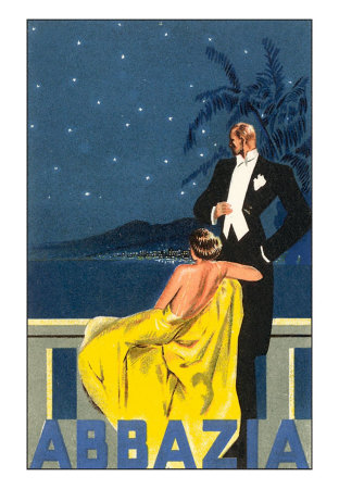 Abbazia, Sophisticated Couple by W. Zalina Pricing Limited Edition Print image