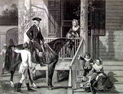 George Washington And Family by Alonzo Chappel Pricing Limited Edition Print image