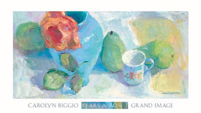 Pears And Rose I by Carolyn Biggio Pricing Limited Edition Print image