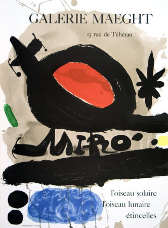 L'oiseau Solaire by Joan Miro Pricing Limited Edition Print image