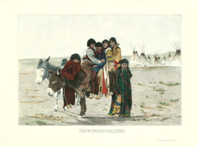 Crow Indian Children by Provine Pricing Limited Edition Print image