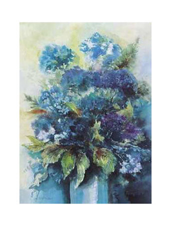 Blaue Hortensien by Ute S. Mertens Pricing Limited Edition Print image