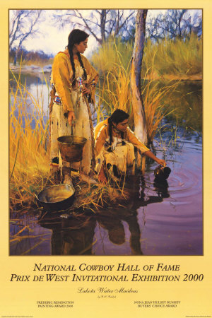 Lakota Water Maidens by Ron S. Riddick Pricing Limited Edition Print image