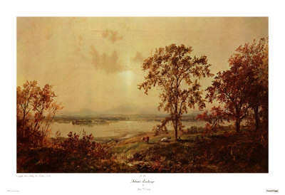 Autumn Landscape by Jasper Francis Cropsey Pricing Limited Edition Print image