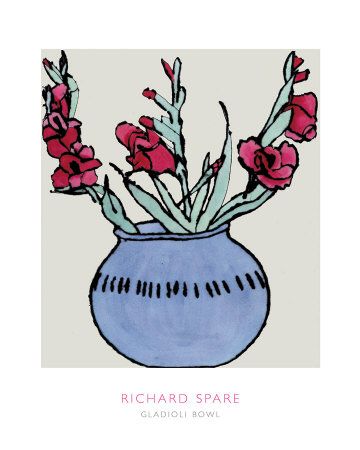 Gladioli Bowl by Richard Spare Pricing Limited Edition Print image