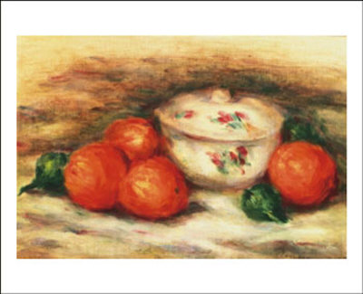 Still Life With A Covered Dish And Orange by Pierre-Auguste Renoir Pricing Limited Edition Print image