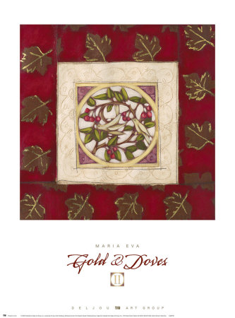 Gold And Doves Ii by Maria Eva Pricing Limited Edition Print image