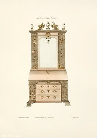 Desks And Bookcases by Thomas Chippendale Pricing Limited Edition Print image