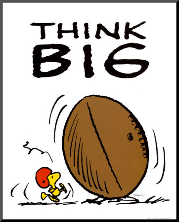 Peanuts: Think Big by Charles Schulz Pricing Limited Edition Print image