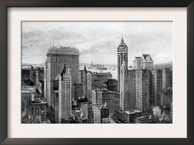 Financial District, 1911 by Moses King Pricing Limited Edition Print image