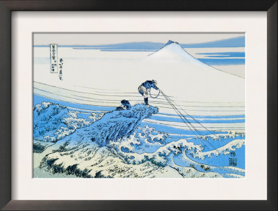 Fishing In The Surf by Katsushika Hokusai Pricing Limited Edition Print image