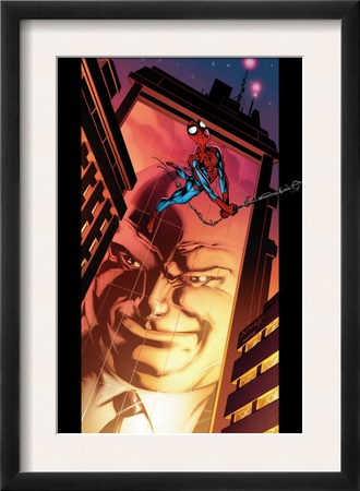 Ultimate Spider-Man #110 Cover: Spider-Man And Kingpin Crawling by Mark Bagley Pricing Limited Edition Print image