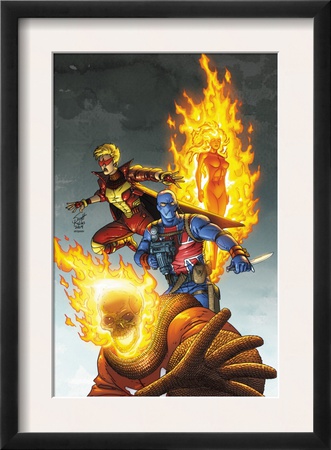 Avengers #83 Cover: Union Jack, Blazing Skull, Spitfire, Human Torch And Invaders by Scott Kolins Pricing Limited Edition Print image