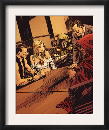 Uncanny X-Men Annual #2 Group: Emma Frost, Dr. Doom, Osborn And Norman by Mitchell Breitweiser Pricing Limited Edition Print image