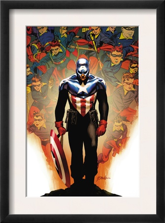 Captain America #50 Cover: Captain America by Steve Epting Pricing Limited Edition Print image