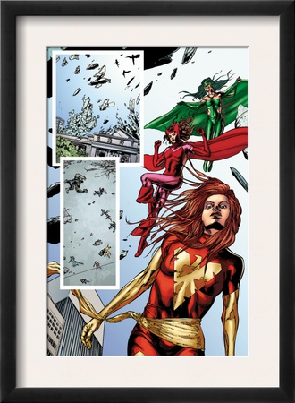 Fantastic Force #2 Group: Phoenix, Scarlet Witch And Polaris by Steve Kurth Pricing Limited Edition Print image