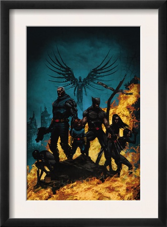 X-Force/Cable: Messiah War #1 Cover: Wolverine, Cable, Archangel, X-23, Domino And Hope by Kaare Andrews Pricing Limited Edition Print image
