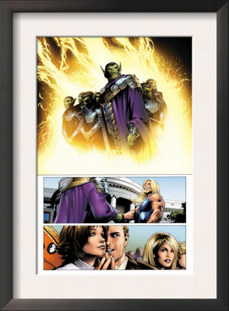 Ultimate Fantastic Four #28 Group: Super Skrull And Skrulls by Greg Land Pricing Limited Edition Print image
