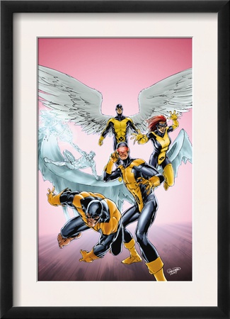 X-Men: First Class #11 Cover: Cyclops, Beast, Angel, Iceman And Marvel Girl by Carlo Pagulayan Pricing Limited Edition Print image