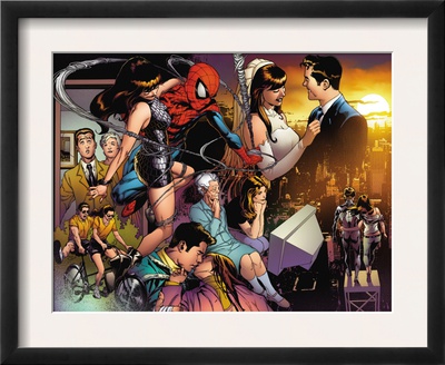 The Amazing Spider-Man #545 Group: Spider-Man, Parker, Peter, Mary Jane Watson, And May Parker by Joe Quesada Pricing Limited Edition Print image