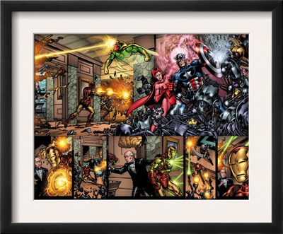 Giant-Size Avengers #1 Group: Captain America, Scarlet Witch And Vision by Nelson Decastro Pricing Limited Edition Print image