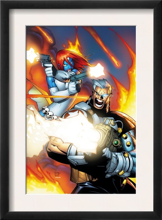 X-Men #196 Cover: Mystique And Cable by Humberto Ramos Pricing Limited Edition Print image